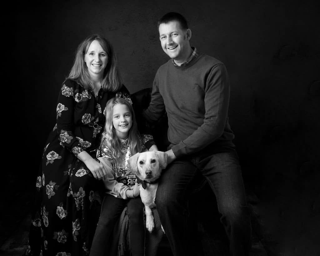 Include your dog in your family photography